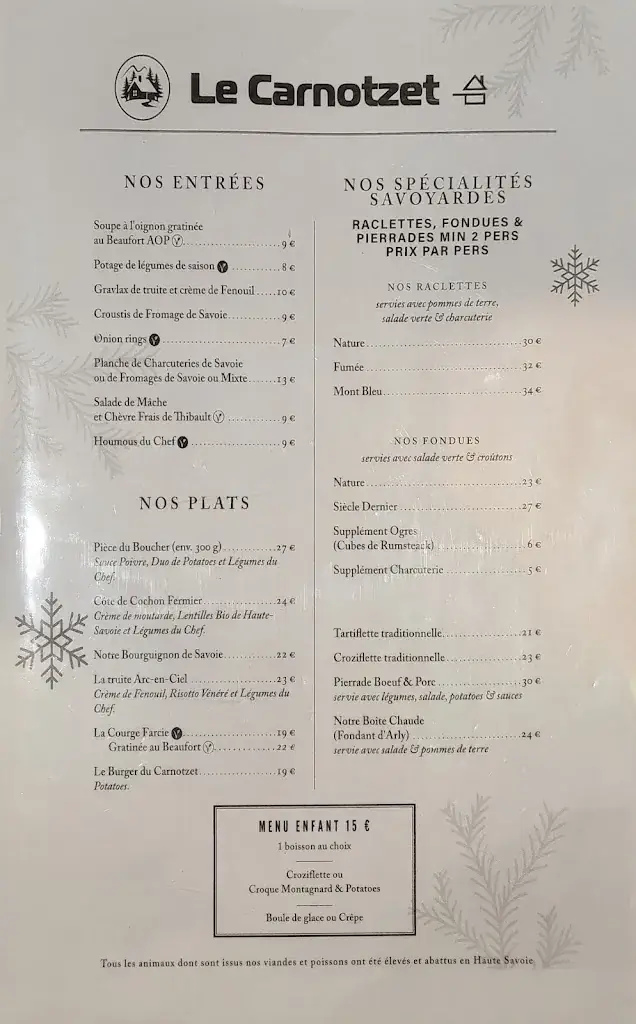 Menu_The Carnotzet_Contamines-Montjoie_image_4