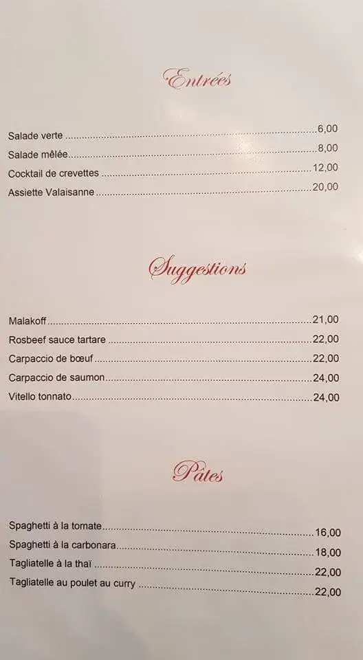 Menu_Restaurant Drizia Miremont_Genève_image_1