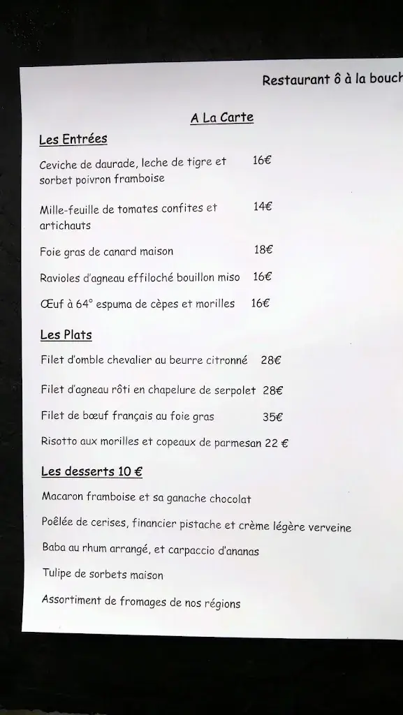 Menu_L'O à la Bouche_Contamines-Montjoie_image_2