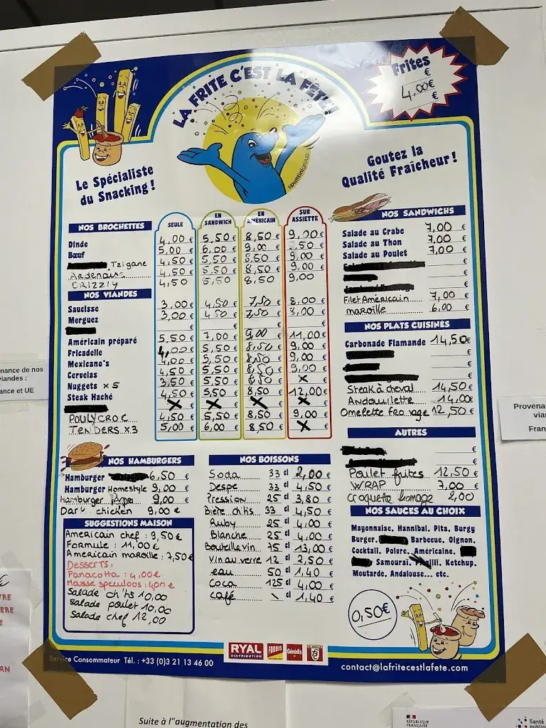 Menu_La friterie en nORd_Mirande_image_3