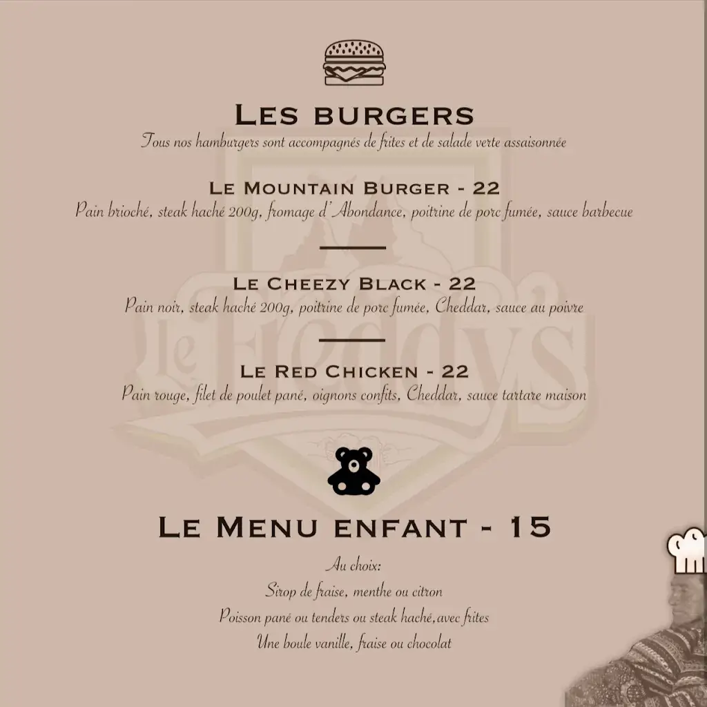 Menu_The Freddy's_Contamines-Montjoie_image_3