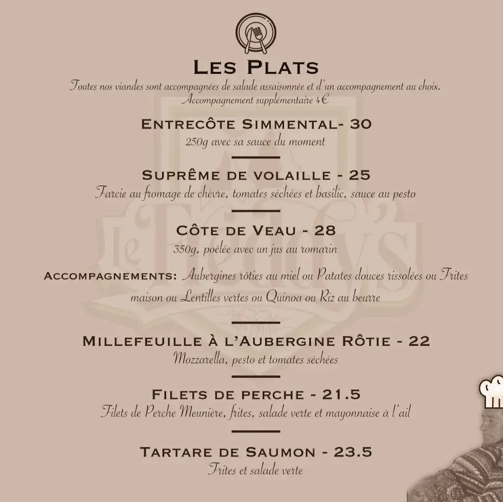 Menu_The Freddy's_Contamines-Montjoie_image_4