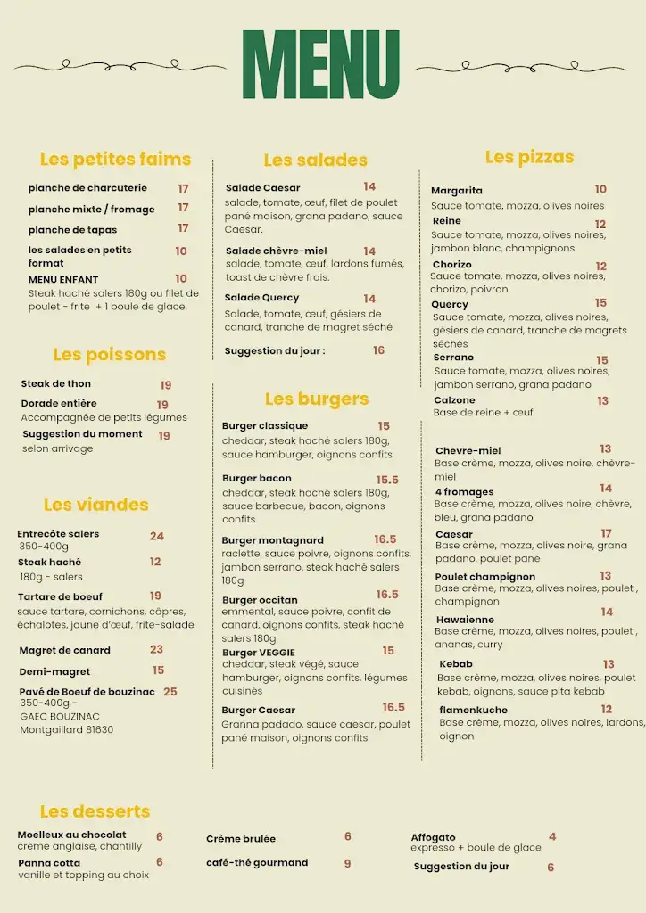 Menu_O'Sullivan Bar Restaurant Pizzéria Burger sur place ou à emporter_Monclar-de-Quercy_image_4