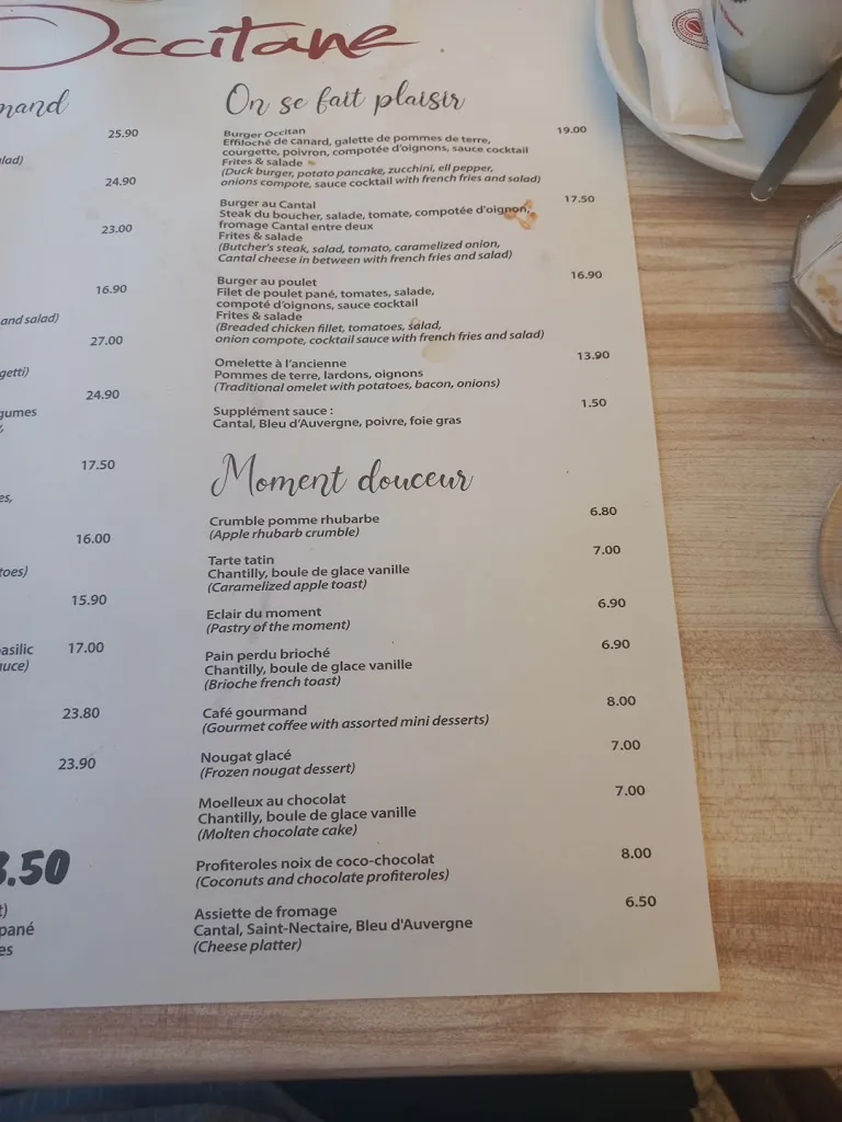 Menu_Auberge Occitane_Monestiés_image_1