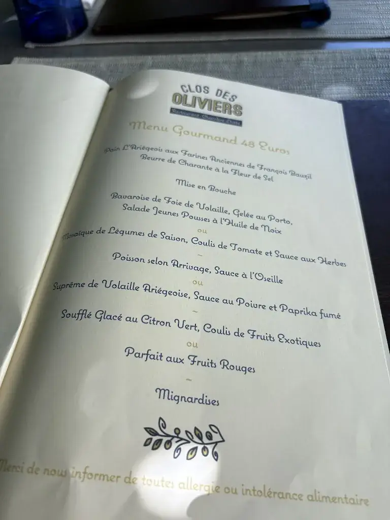 Menu_Clos des Oliviers_Mirepoix_image_4