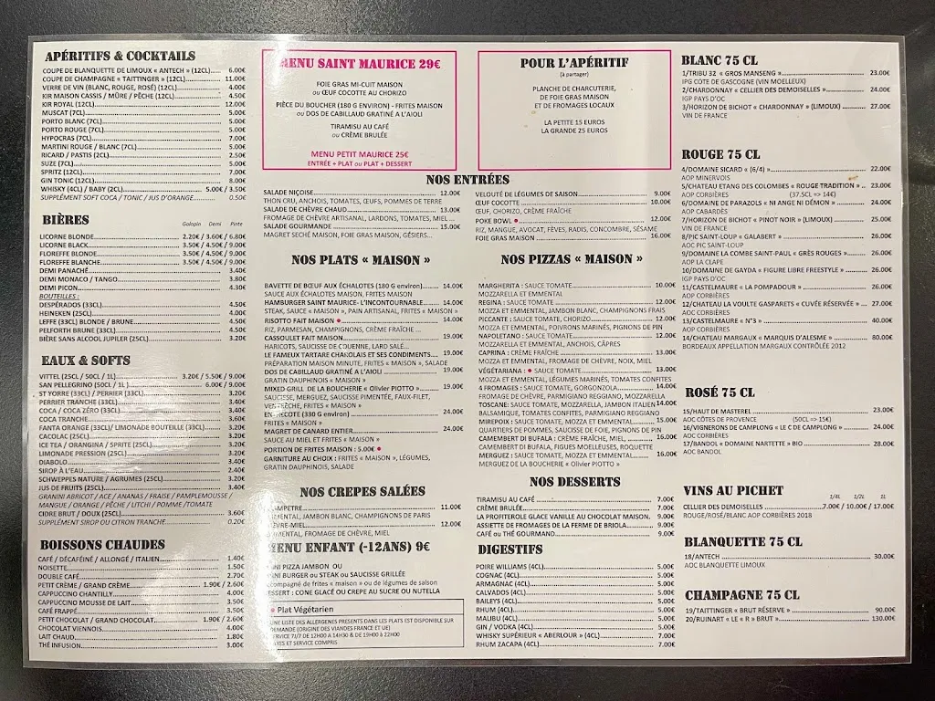 Menu_Le Saint Maurice_Mirepoix_image_1