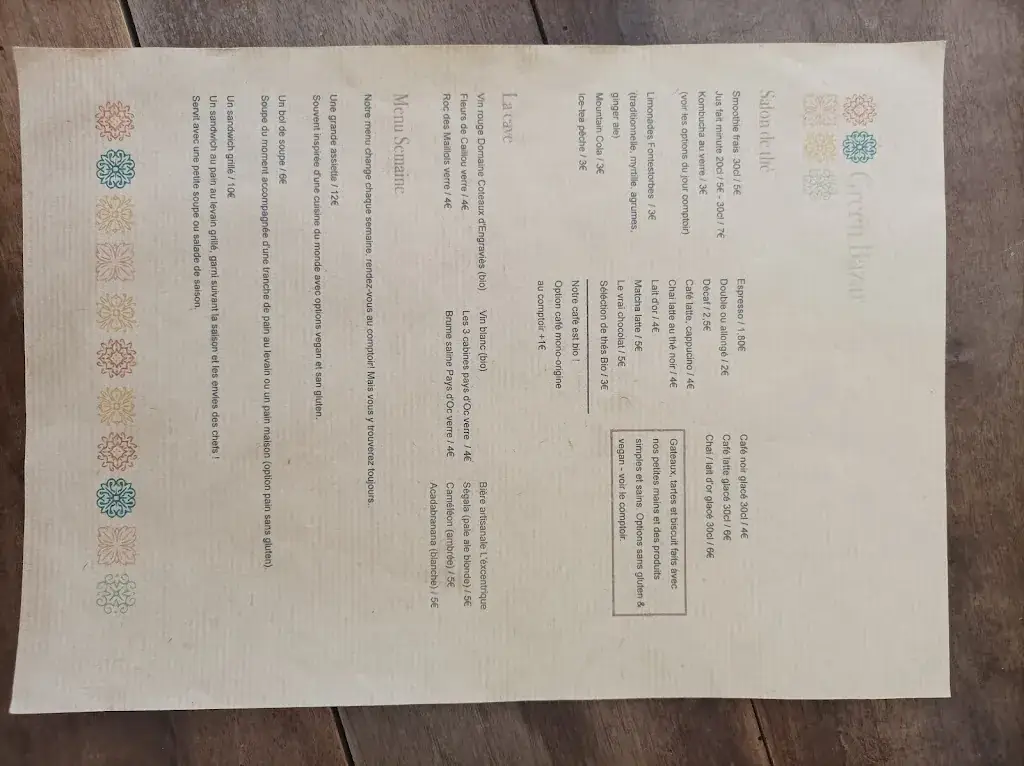 Menu_Green Bazar Café_Mirepoix_immagine_2