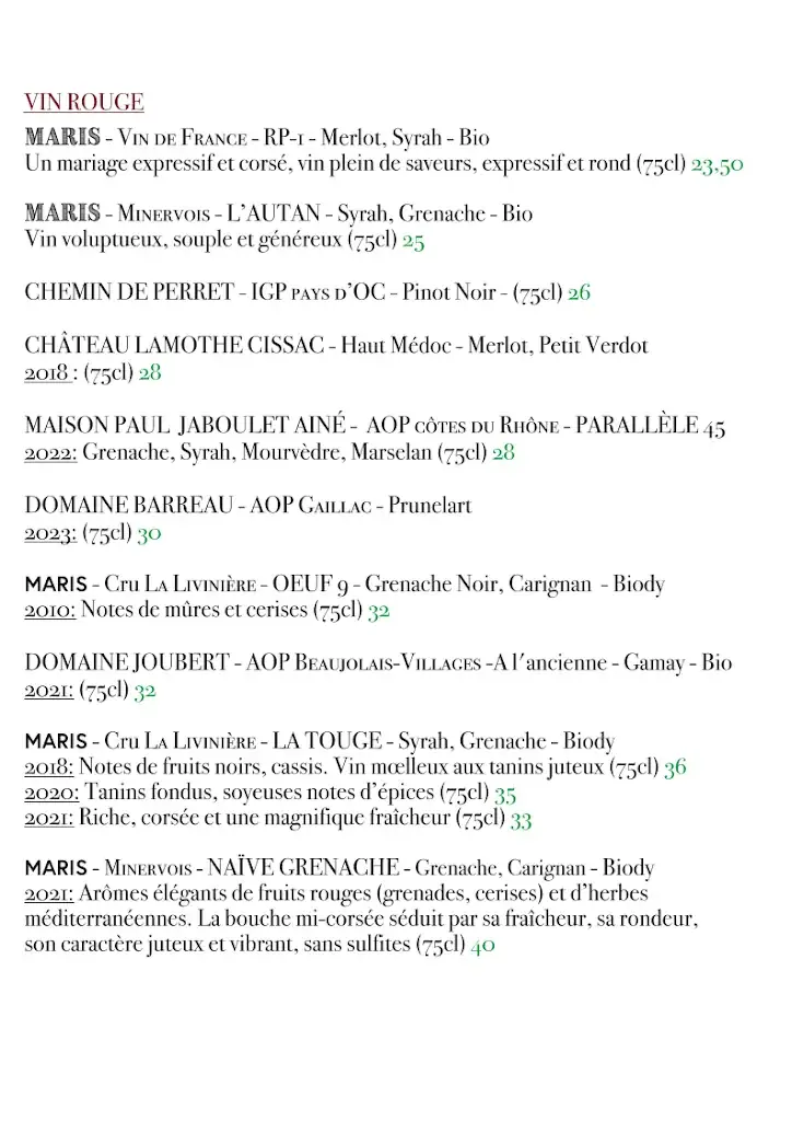 Menu_Le Casti Maris_Mirepoix_image_2