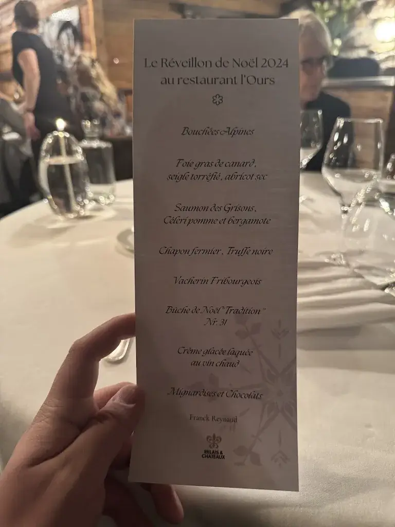 Menu_Le Bistrot des Ours_Crans-Montana_immagine_1