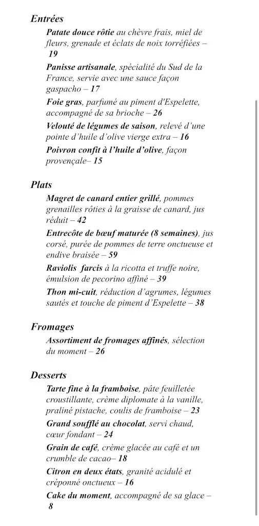 Menu_L'actuel Restaurant | Crans-Montana_Crans-Montana_image_1