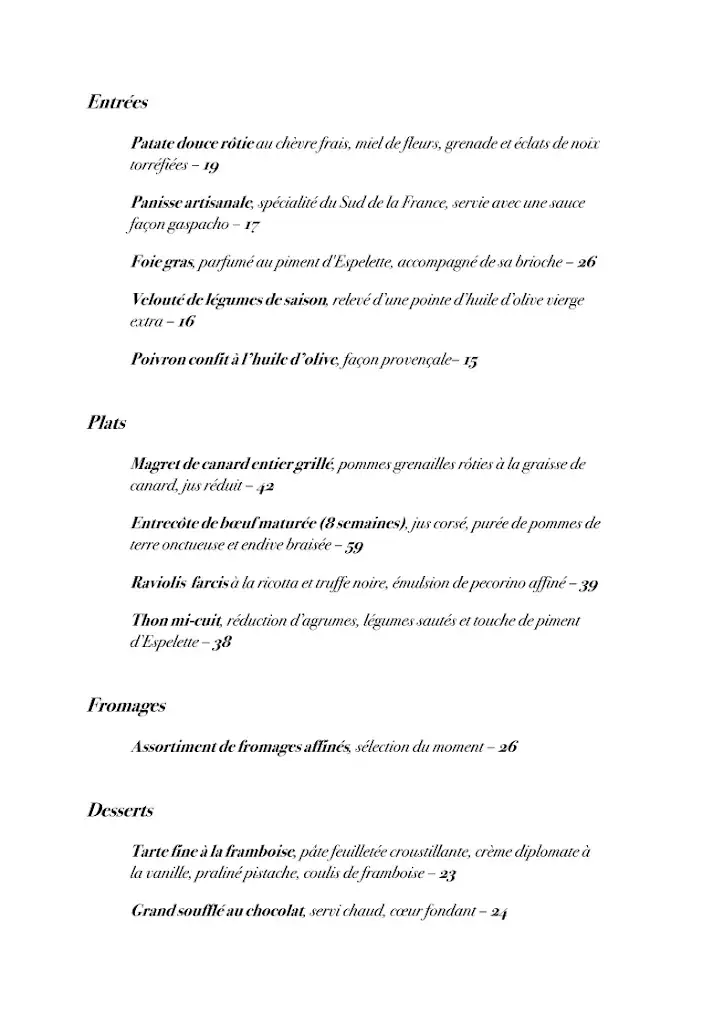 Menu_L'actuel Restaurant | Crans-Montana_Crans-Montana_image_2