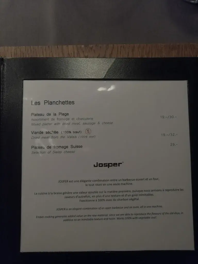 Menu_La Plage_Crans-Montana_image_3