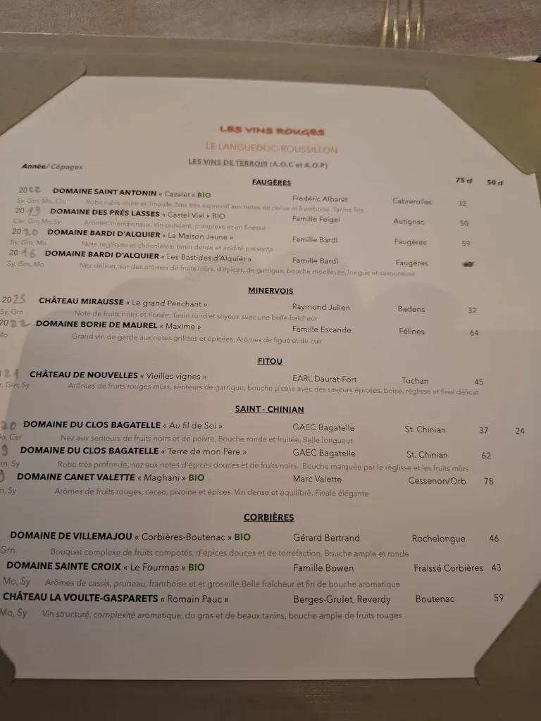 Menu_Restaurant Pré Saint Jean_Pézenas_image_3