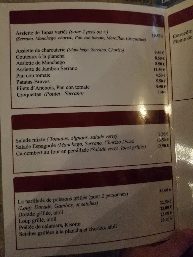 Menu_La Mamita Restaurant_Pézenas_image_3