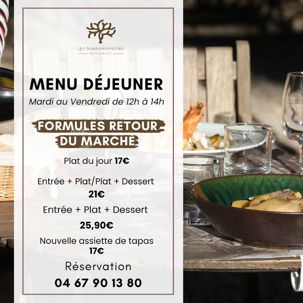 Menu_Les Marronniers_Pézenas_image_3