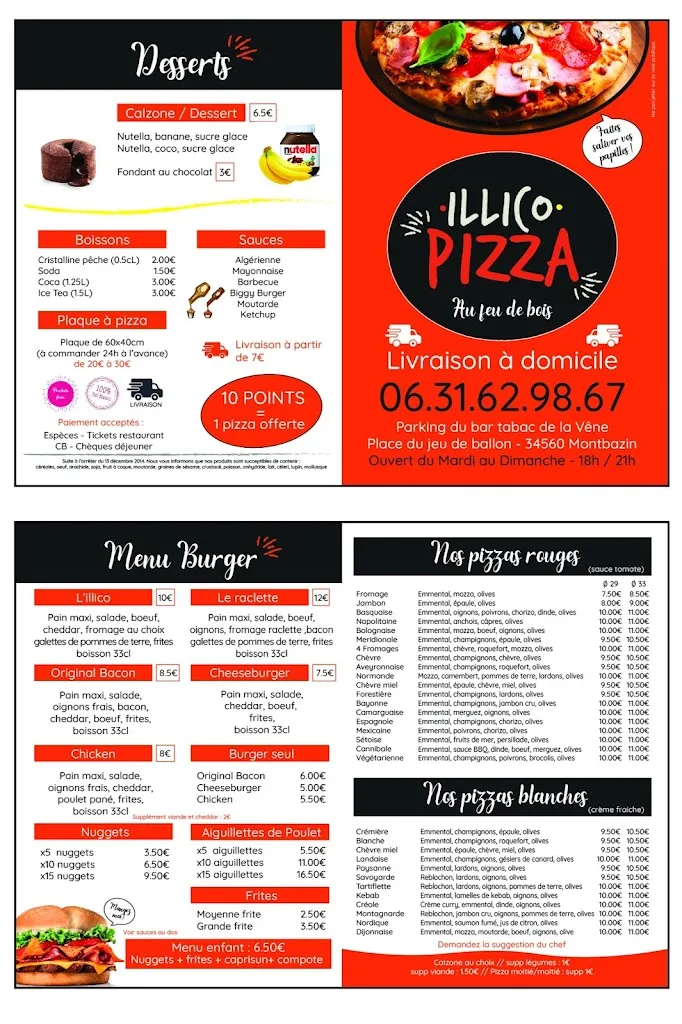 Menu_ILLICO PIZZA montbazin_Montbazin_image_2