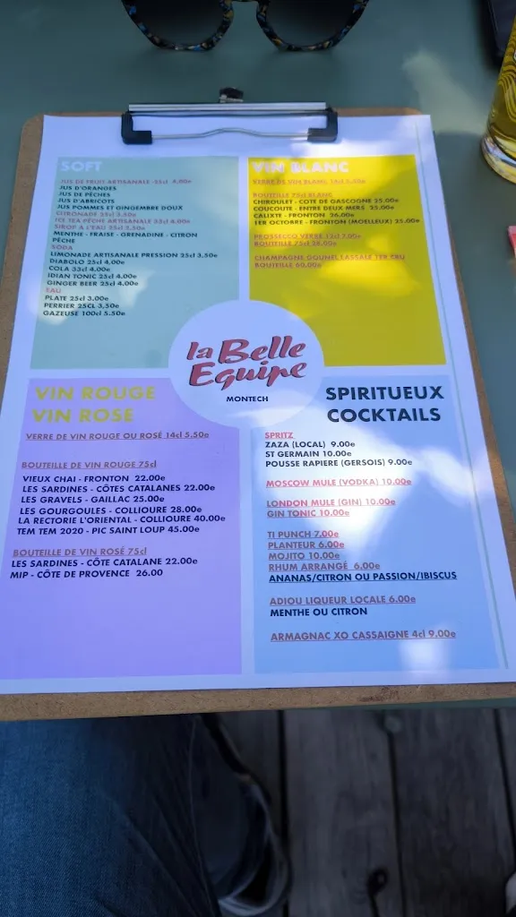 Menu_La belle équipe_Montech_image_2