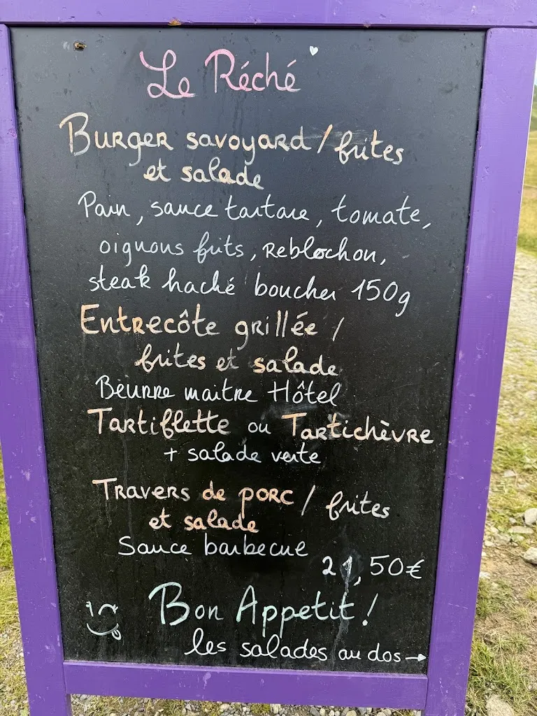 Menu_The Réché_Contamines-Montjoie_image_2