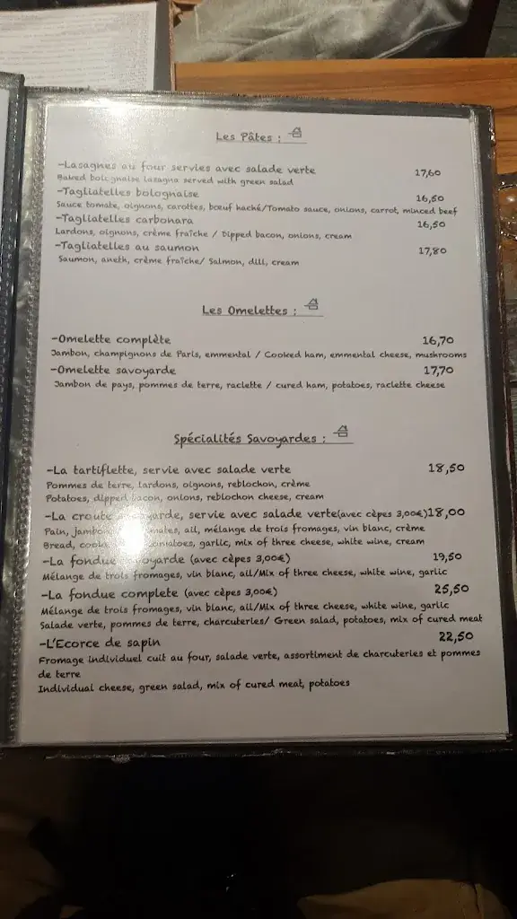 Menu_Restaurant la Ferme_Chamonix-Mont-Blanc_image_3