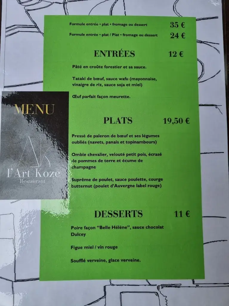 Menu_Restaurant Art-Koze_Montpeyroux_image_1