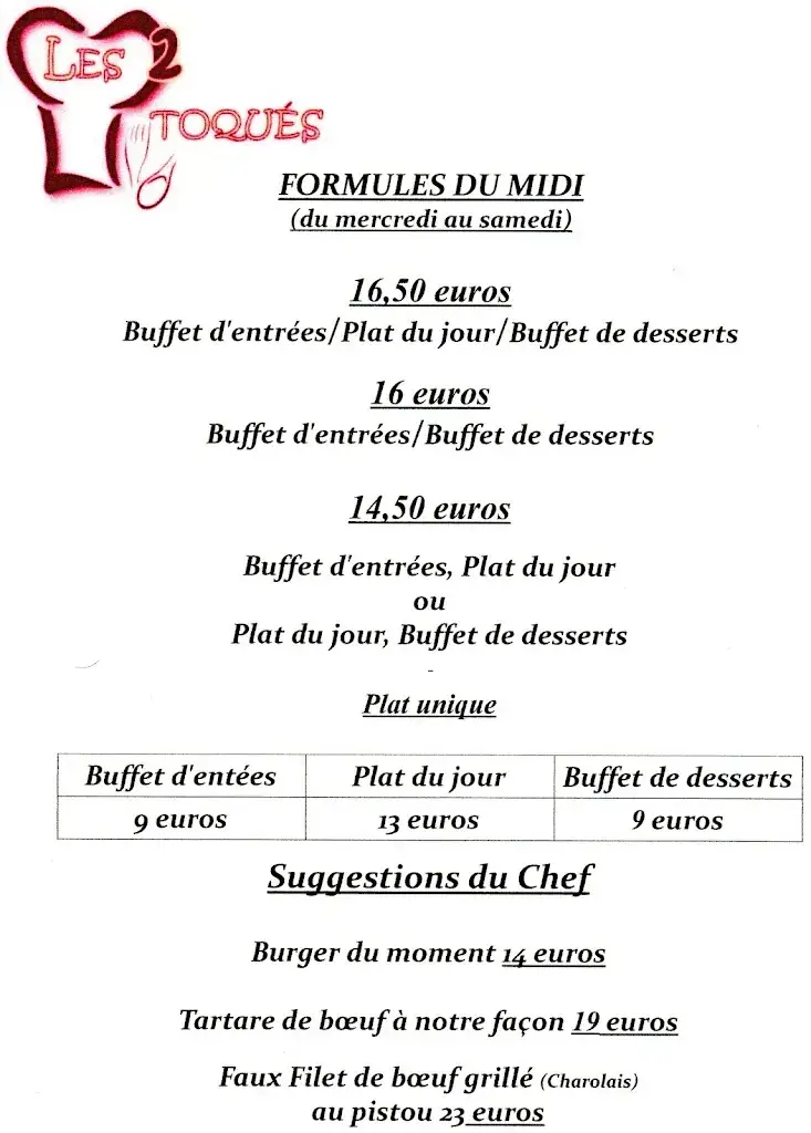 Menu_Restaurant Les 2 Toqués_Muret_immagine_2