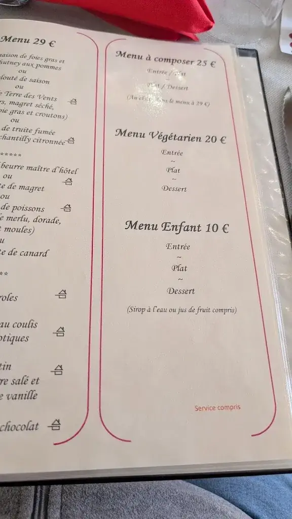 Menu_Hostel Land Des Vents_Nailloux_image_1