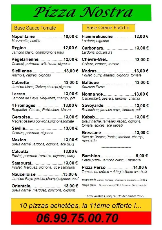 Menu_Pizza Nostra Naucelle_Naucelle_image_1