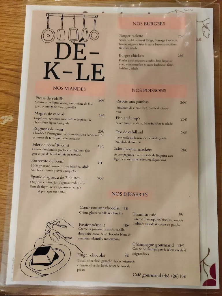 Menu_Le Dé-K-Lé Bistrot Gourmand_Nîmes_image_2
