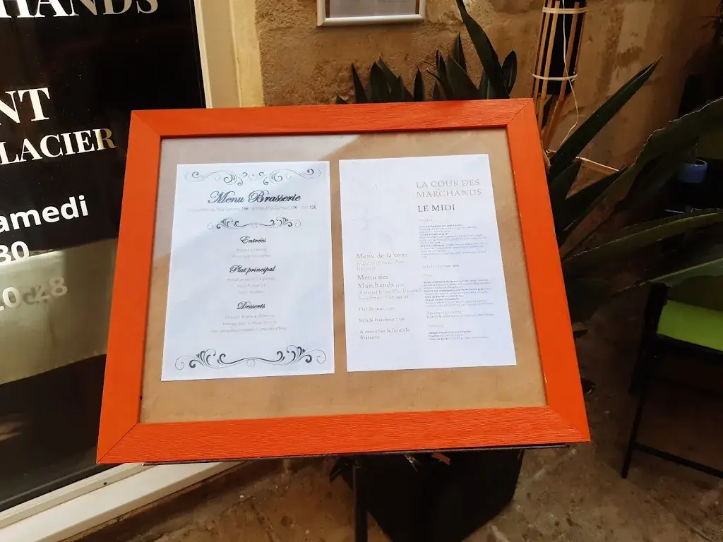 Menu_La Cour des Marchands_Nîmes_immagine_2