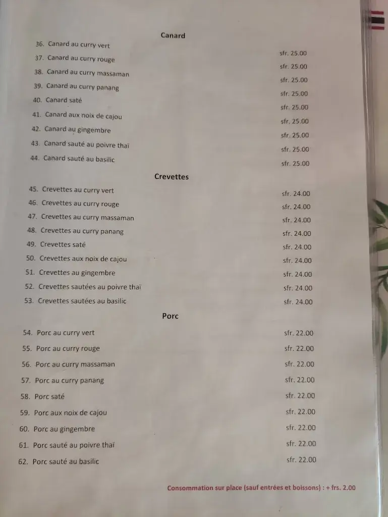 Menu_Madame Noï Saveurs de Thaïlande du Léman_Lausanne_image_3