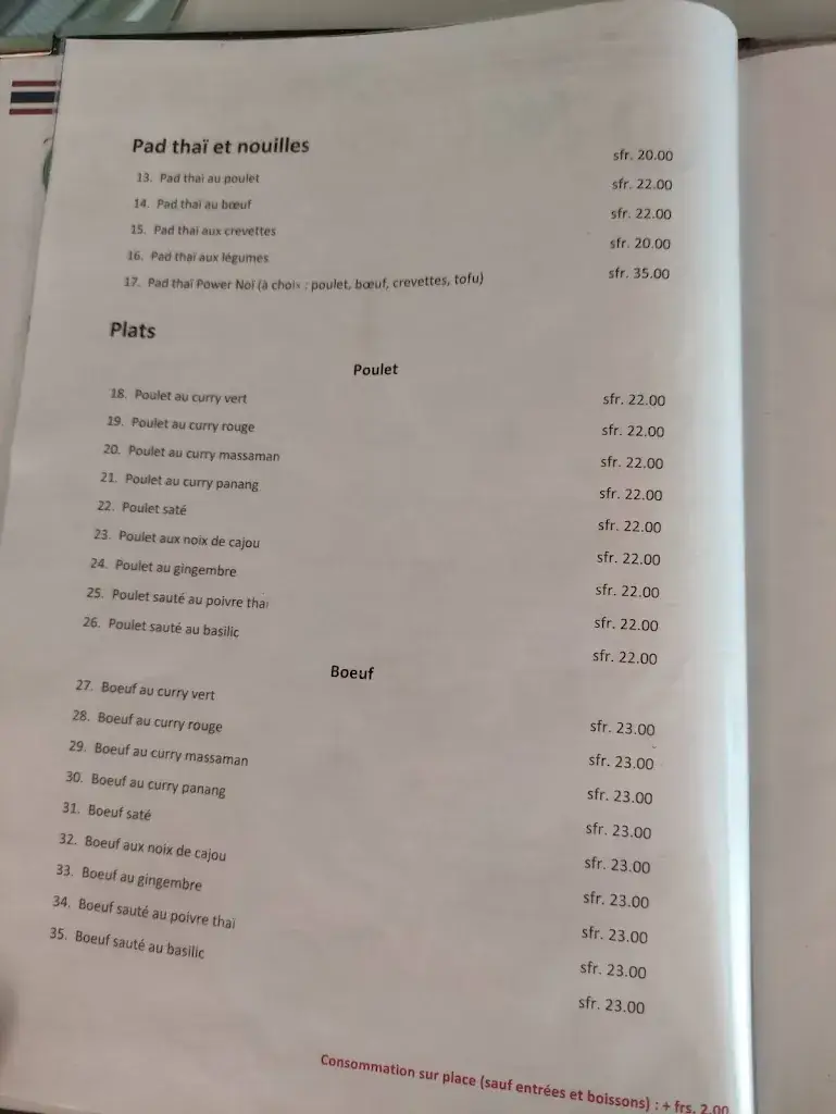 Menu_Madame Noï Saveurs de Thaïlande du Léman_Lausanne_image_4