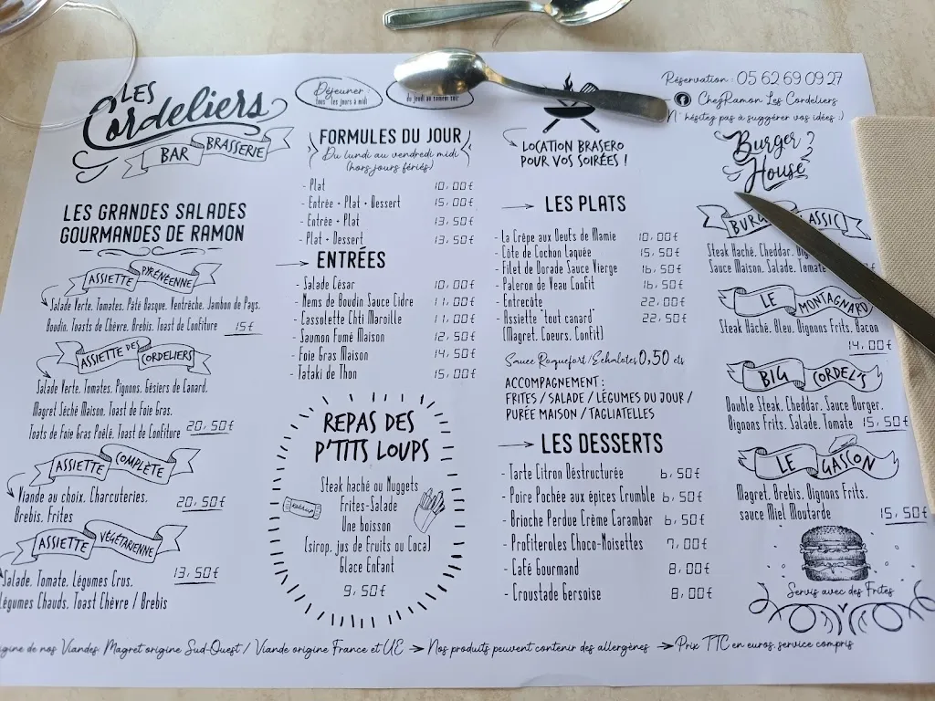 Menu_Brasserie des Cordeliers_Nogaro_image_3