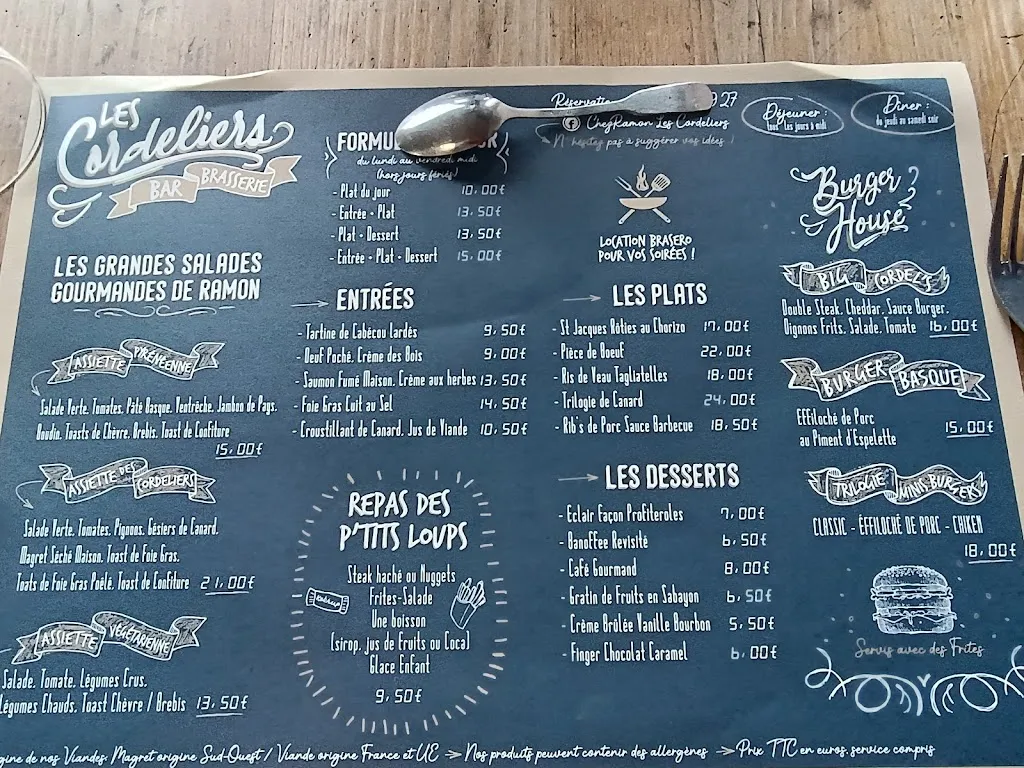 Menu_Brasserie des Cordeliers_Nogaro_image_4