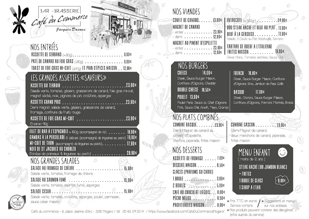 Menu_Café du Commerce_Nogaro_image_2