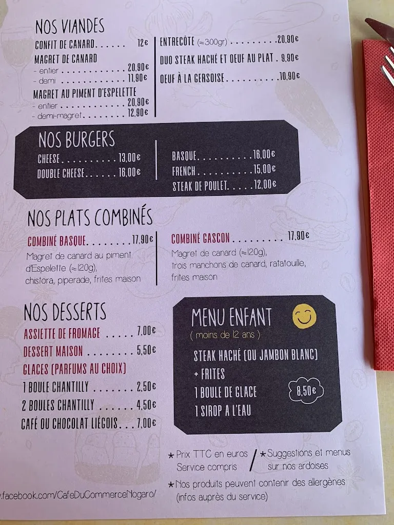 Menu_Café du Commerce_Nogaro_image_4
