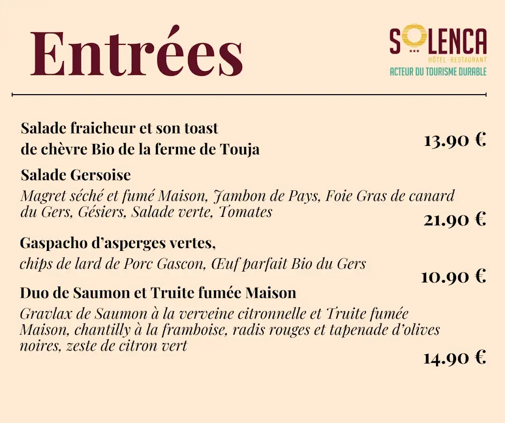 Menu_Restaurant SOLENCA_Nogaro_image_1