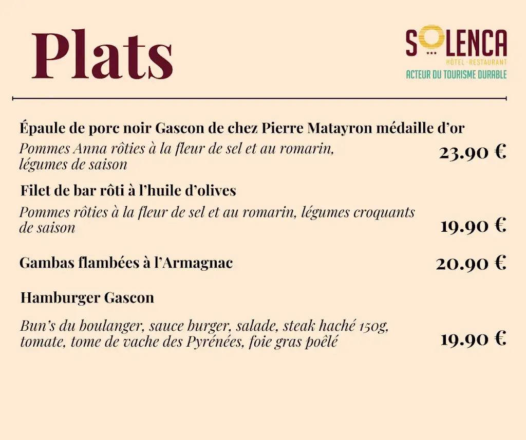 Menu_Restaurant SOLENCA_Nogaro_image_2