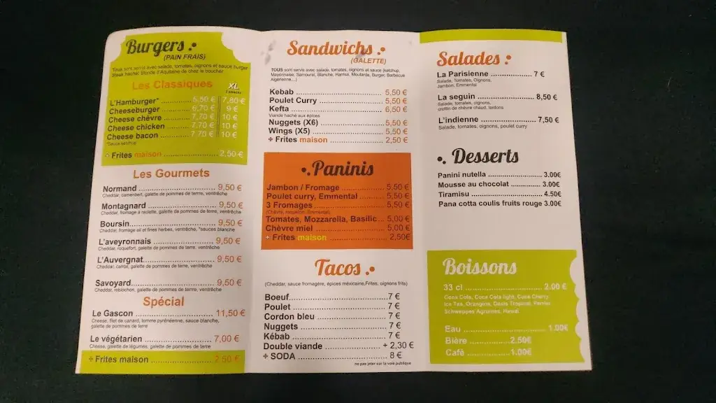 Menu_O' Folies Burgers_Nogaro_image_2