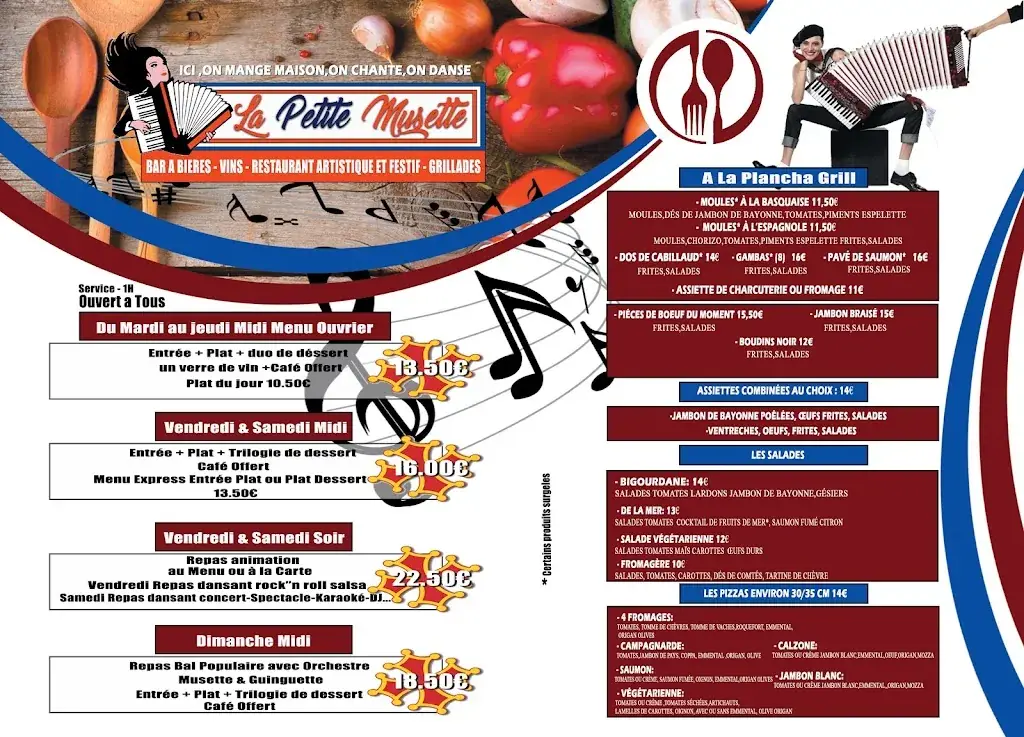 Menu_Restaurant Dansant La petite Musette _Ibos_image_3