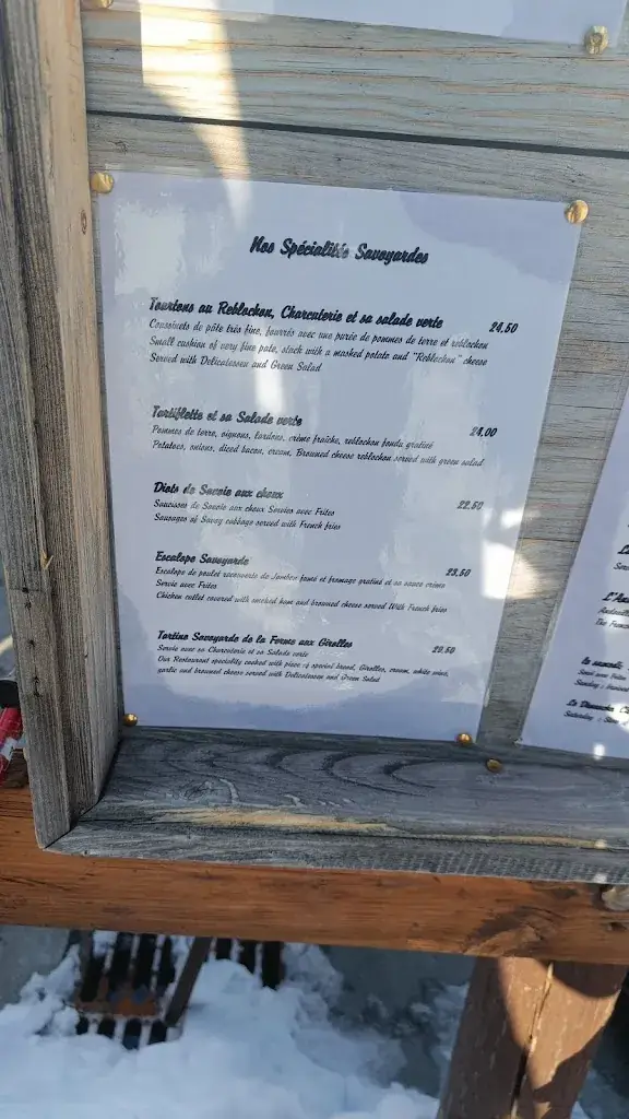 Menu_Restaurant la Ferme de la ruelle_Hauteluce_image_3