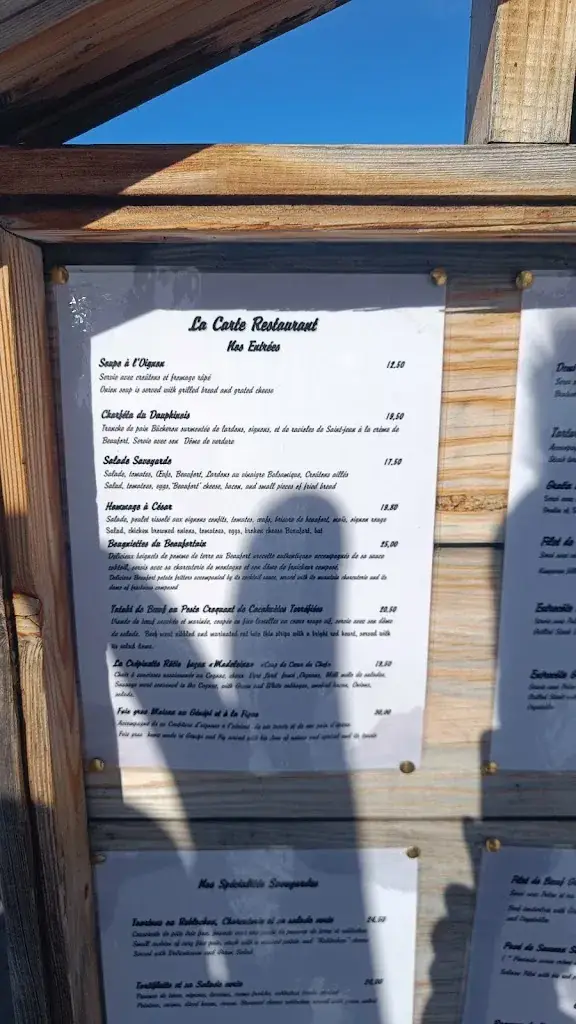 Menu_Restaurant la Ferme de la ruelle_Hauteluce_image_4