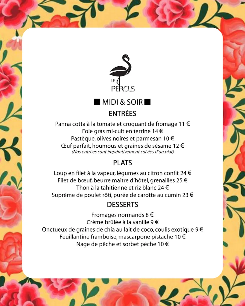 Menu_Le Pérols - restaurant_Pérols_image_1