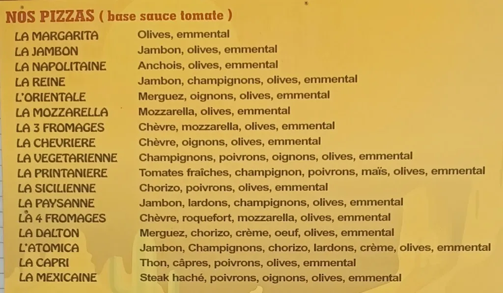 Menu_Pizza les Daltons, Pérols_Pérols_image_1