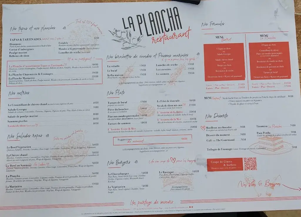 Menu_La Plancha - Restaurant Carnon_Mauguio_image_2