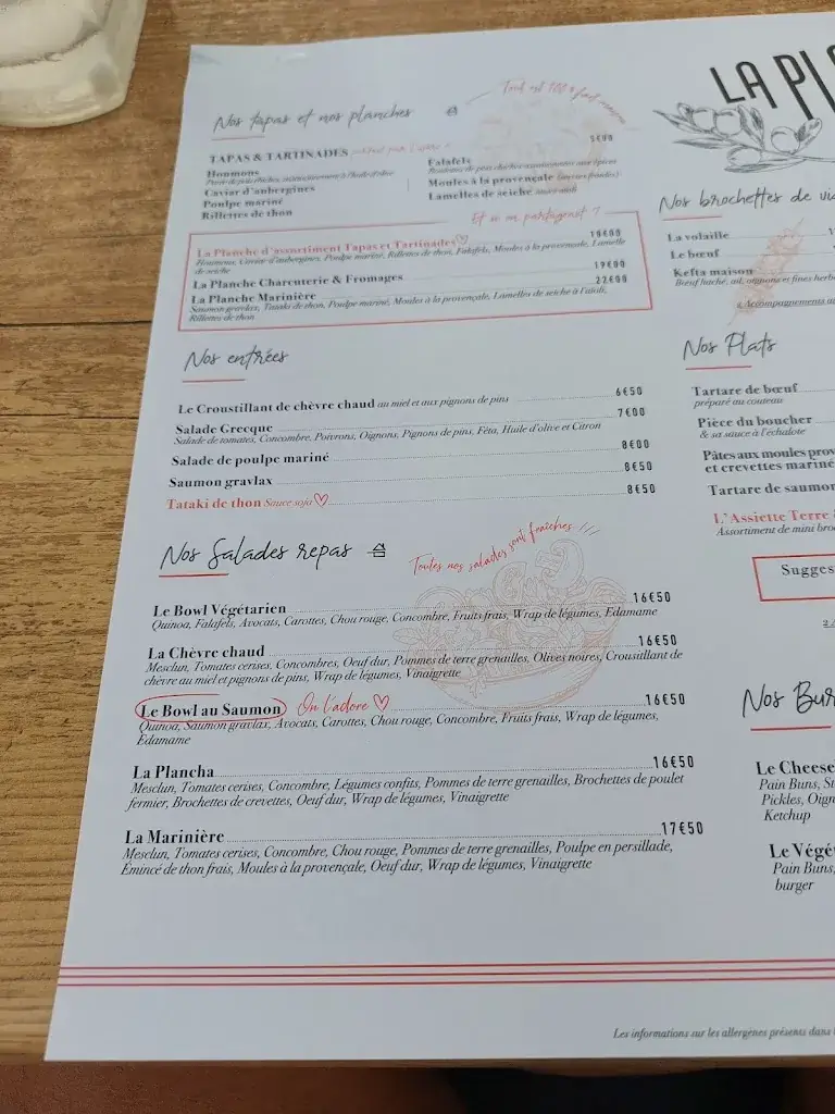 Menu_La Plancha - Restaurant Carnon_Mauguio_image_3