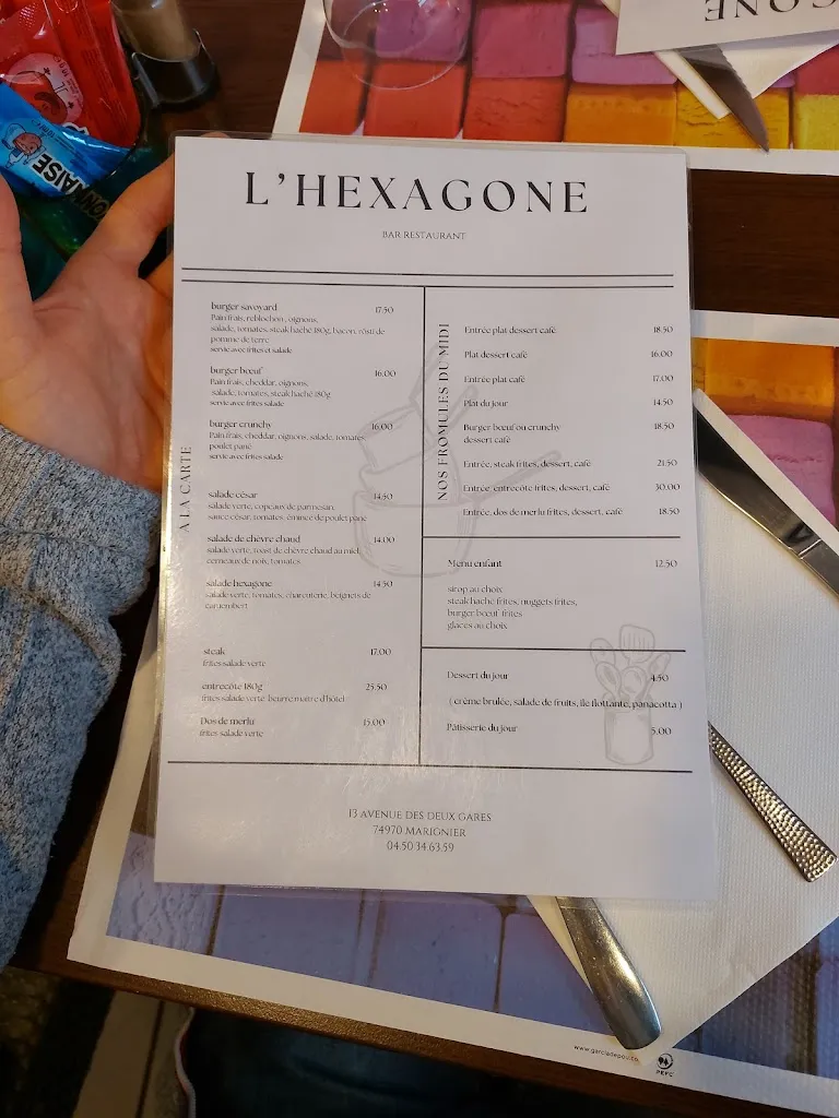 Menu_L L'HEXAGONE_Marignier_image_1