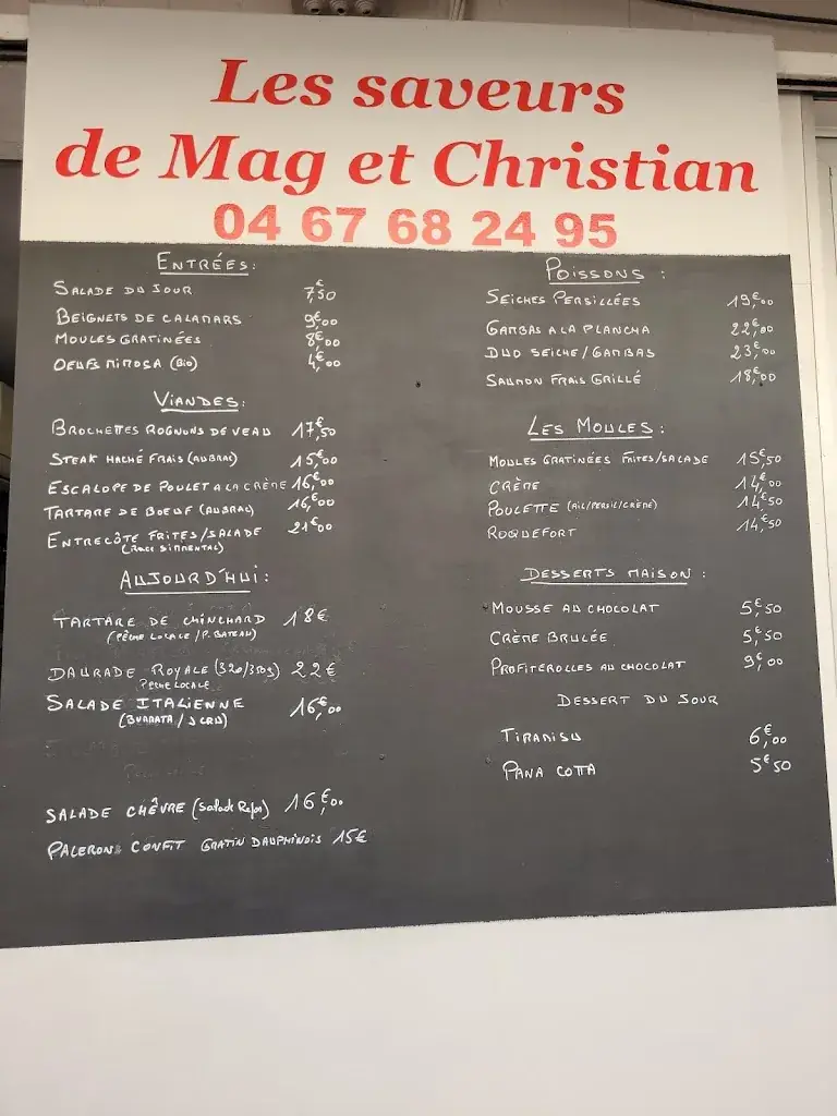 Menu_LES SAVEURS DE MAG ET CHRISTIAN_Palavas-les-Flots_image_1