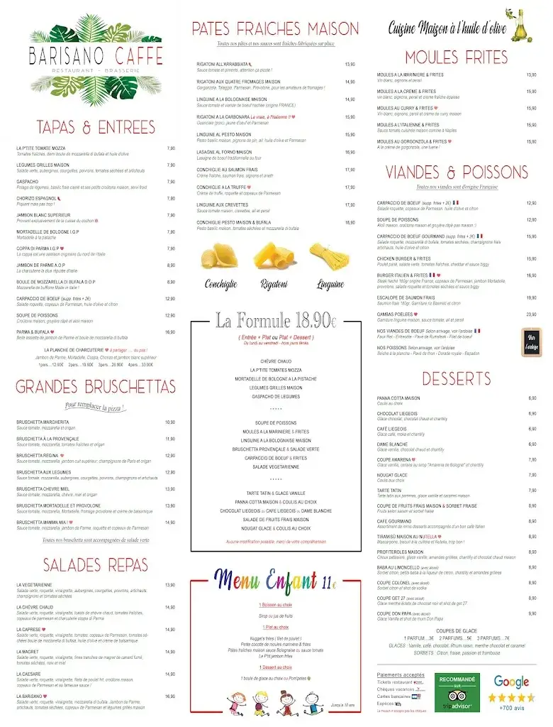 Menu_Restaurant Le Barisano_Palavas-les-Flots_image_4