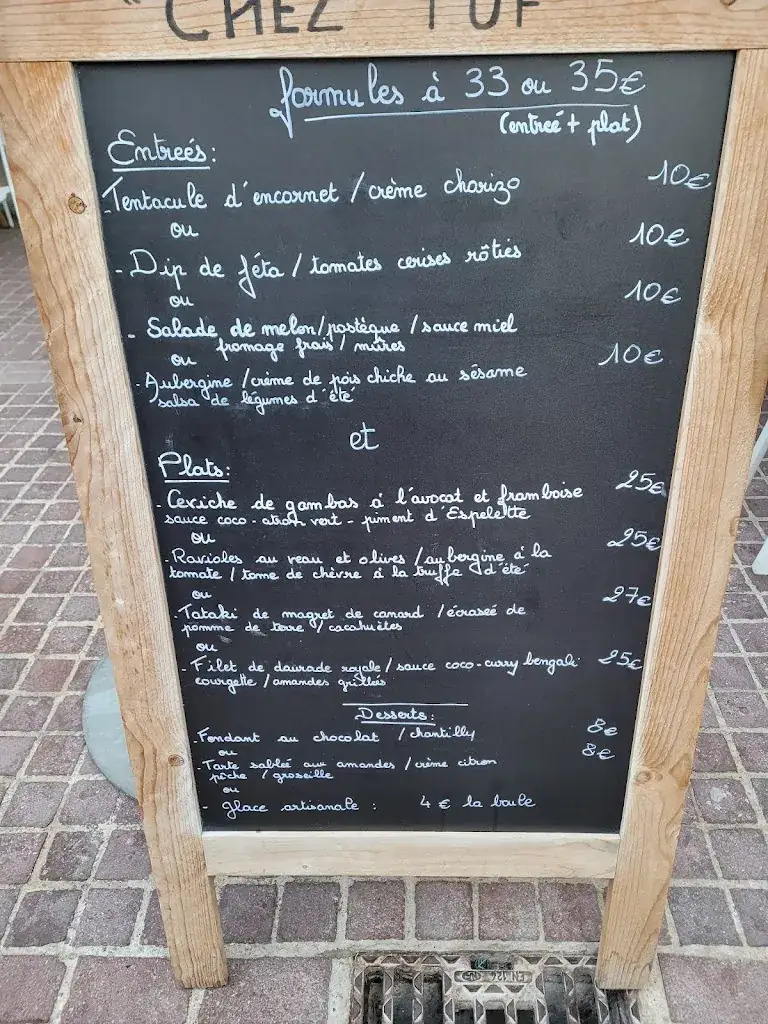 Menu_Chez Tuf - Restaurant Palavas-les-Flots_Palavas-les-Flots_image_3