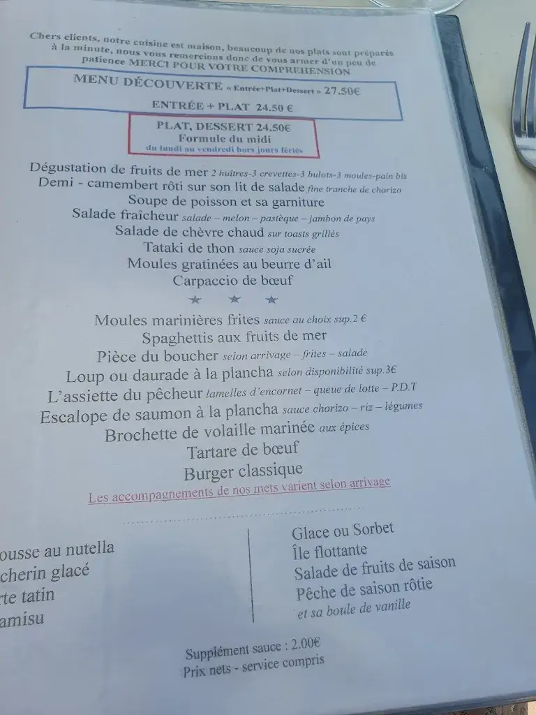 Menu_Les Marines_Palavas-les-Flots_image_3